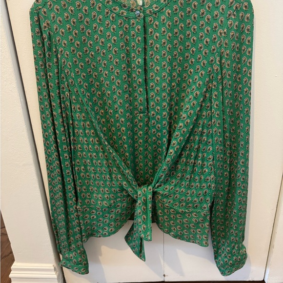 Scotch & Soda Green Patterned Blouse - Picture 1 of 5